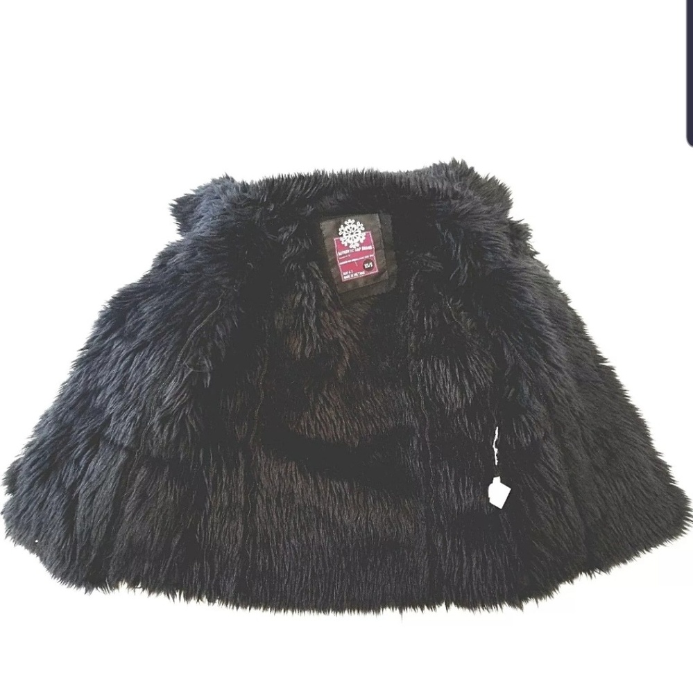 GAP KIDS BLKSUEDEFAUX FUR TOGGLE JACKET SZ 4-7 - Picture 4 of 4
